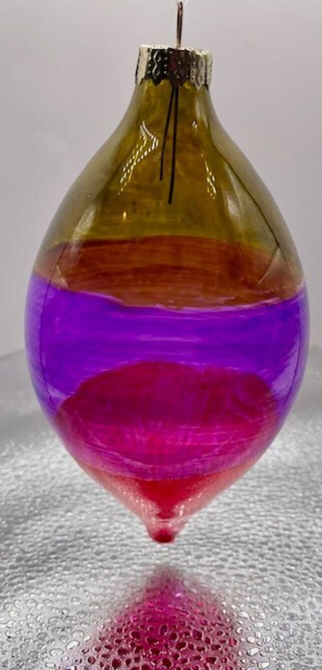 Vintage Hand Blown Glass Christmas Tree Decoration Ornament